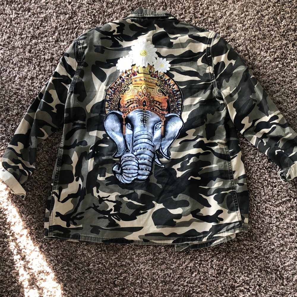 Custom made army pattern jacket